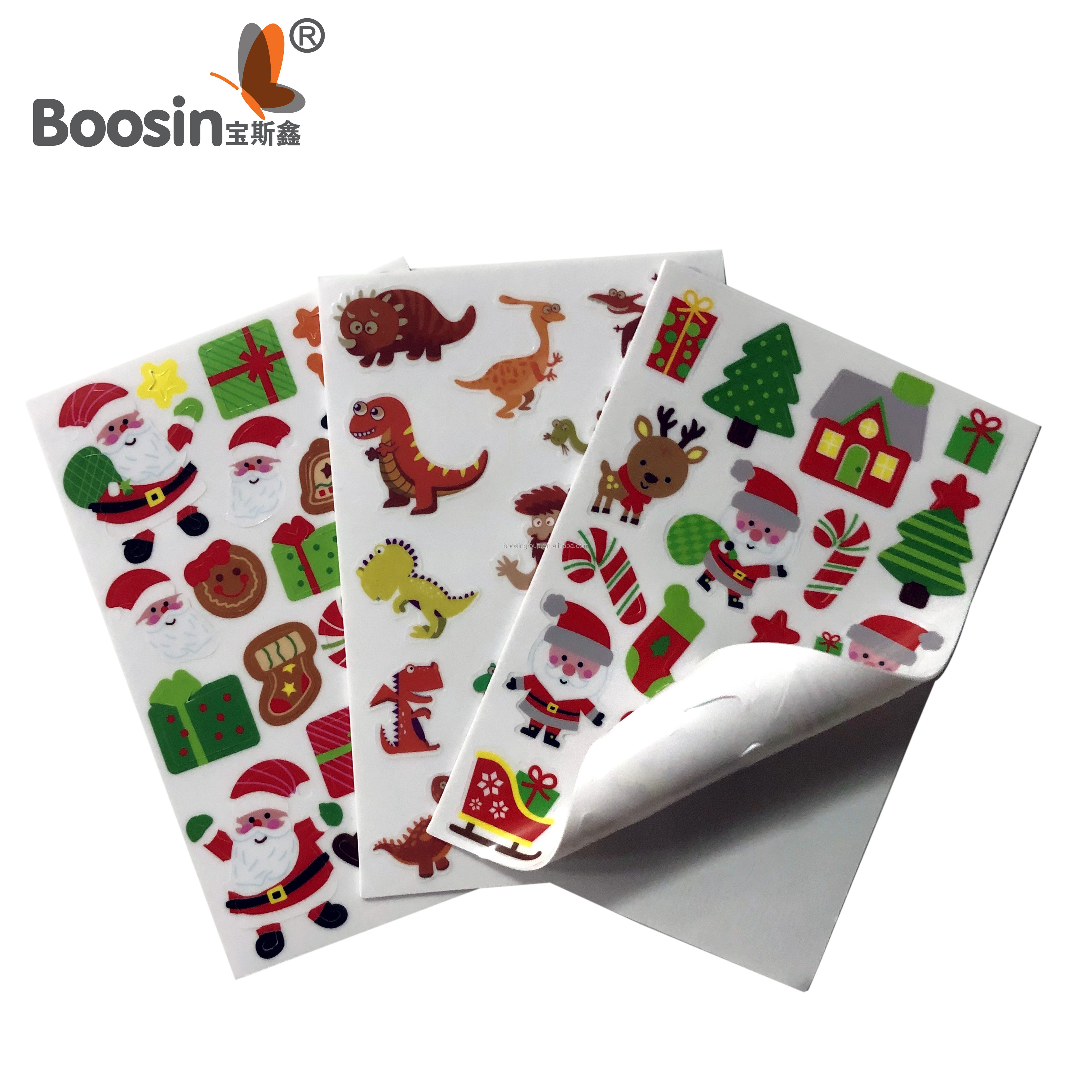 High Quality 3d Puffy Stickers Princess Dress Up Cartoon Girl Stickers Waterproof Decals 3d Sticker Anime