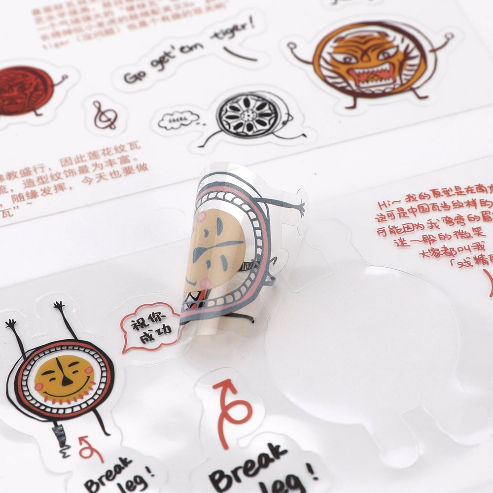 Kawaii Scrapbook Clear Sticker Song of the Middle Ages diary Planner Decorative Craft Stationery Sticker