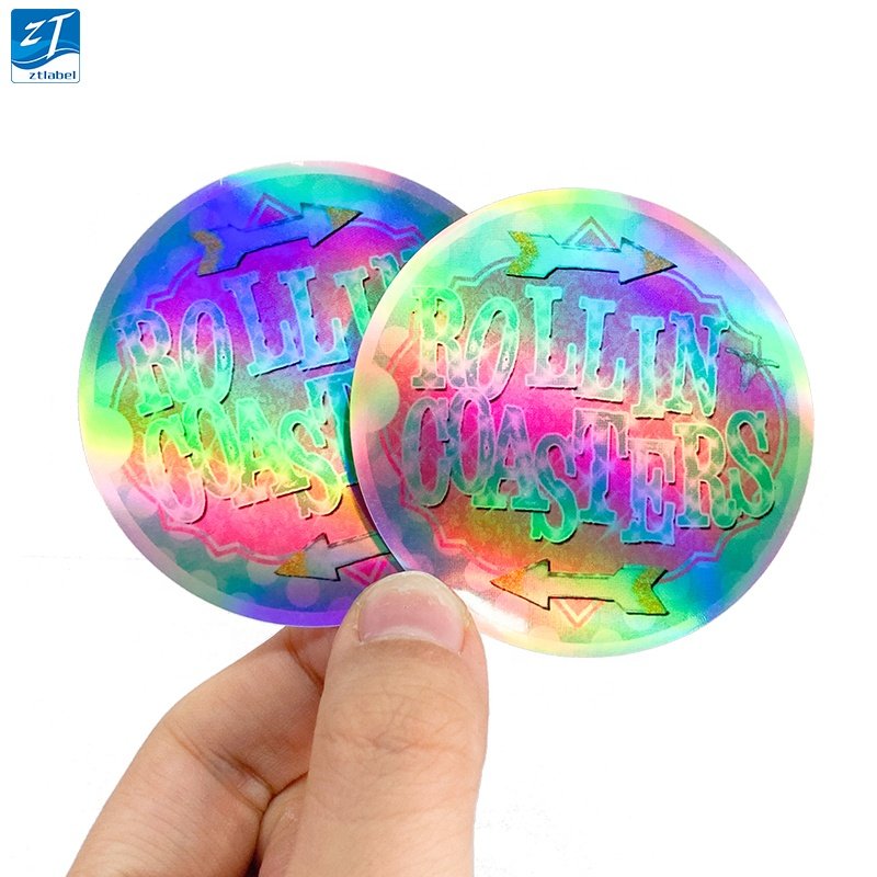 Custom Die Cut Vinyl Stickers Printing, Adhesive Waterproof PVC Label Company Logo Design Holographic Cartoon Stickers