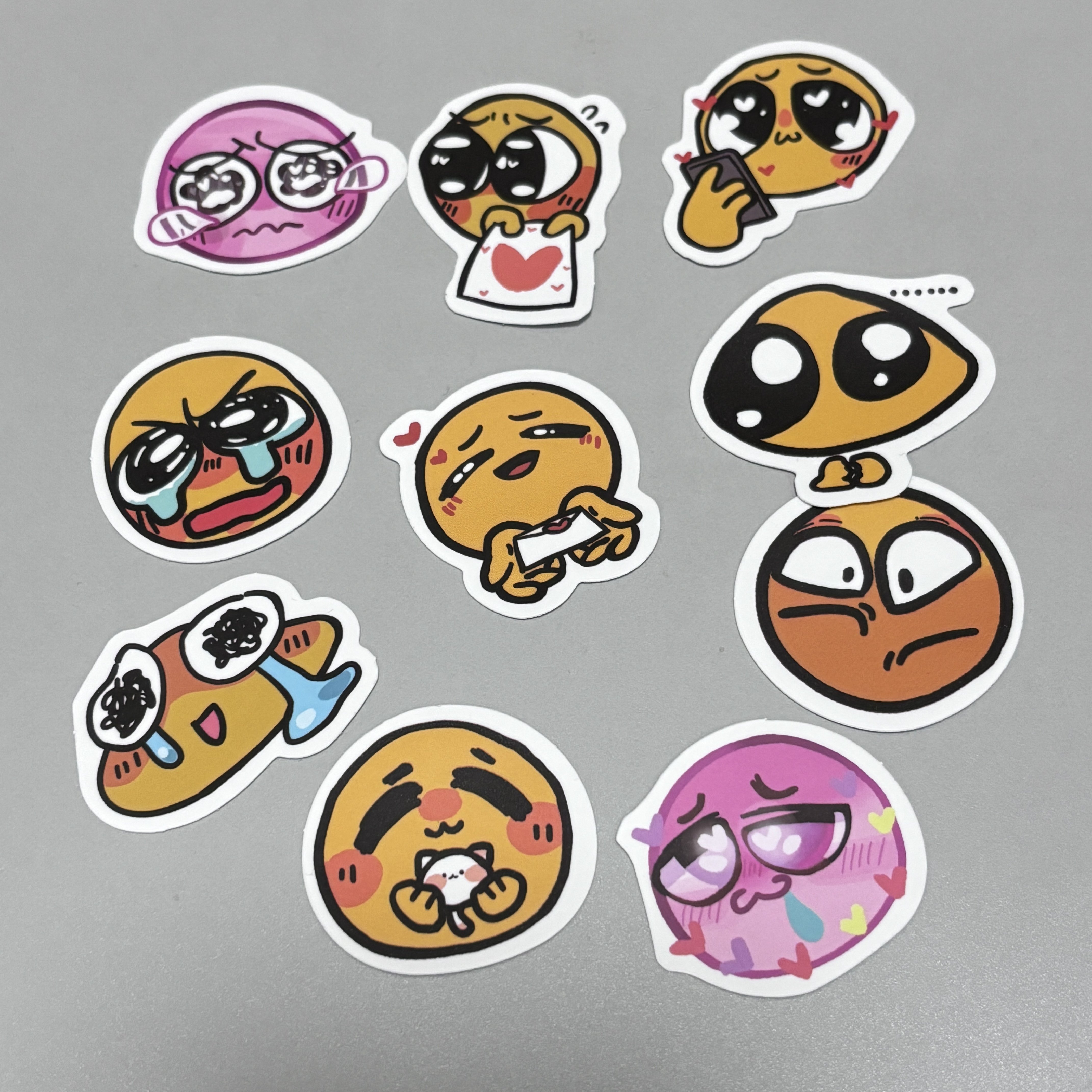 Custom Design Die Cut Cartoon Sticker Strong Adhesive Print Stickers for Laptop