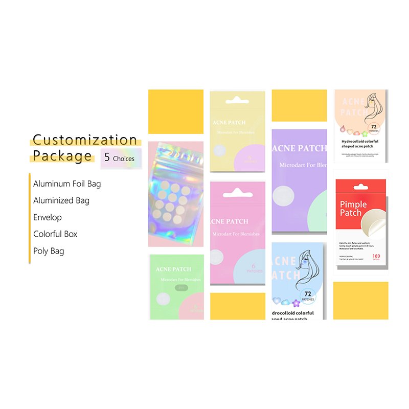 Acne Pimple Patch Hydrocolloid Invisible Acne Patches Cartoon Colorful Skin Care Pimple Patch Sticker