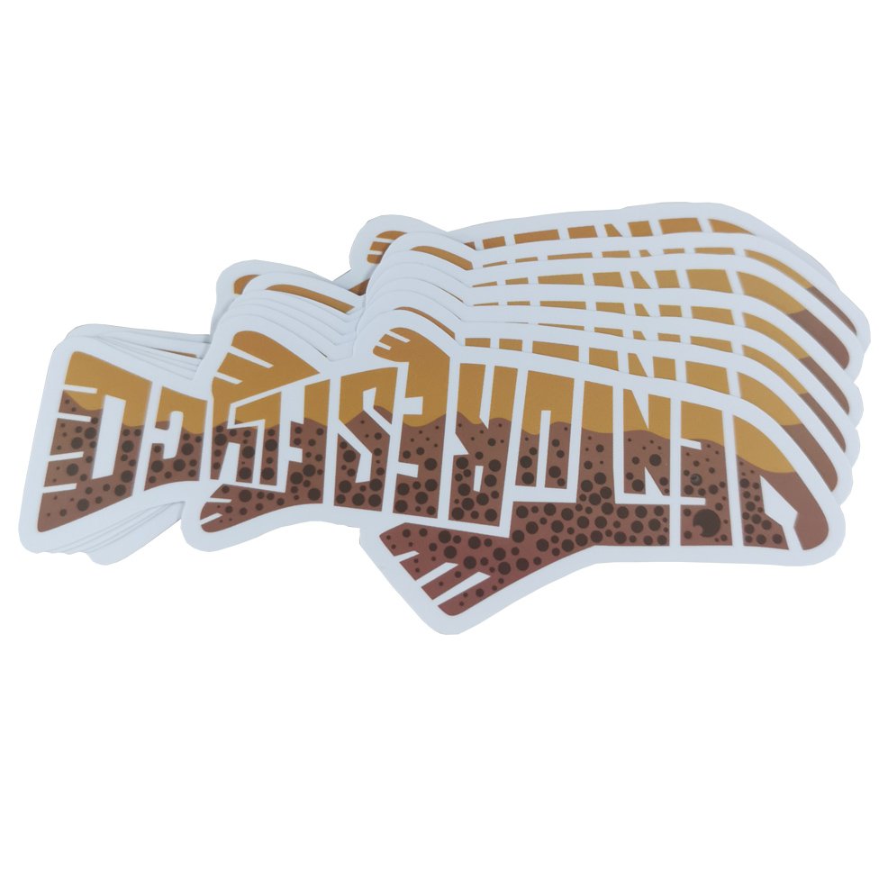 Custom Printed Full Color Waterproof Adhesive Plastic Logo Die Cut Sticker Labels