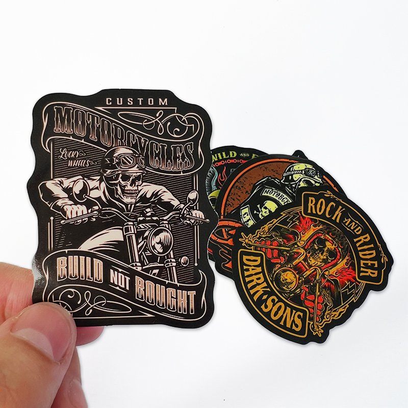 Custom Manufacturer's Personalized Outdoor Waterproof Adhesive Reusable Sticker Die Cut Logo Labels Helmet Packaging Labels