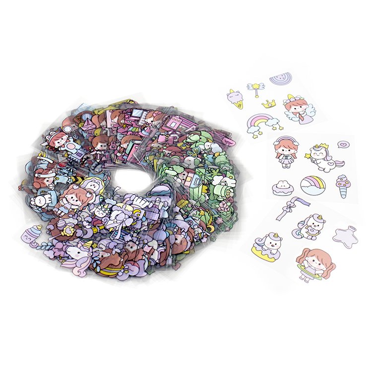 Cute Decoration Cartoon Sticker,custom waterproof vinyl sticker sheets for kids