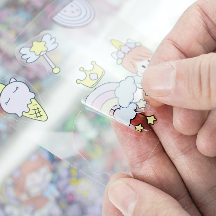 Cute Decoration Cartoon Sticker,custom waterproof vinyl sticker sheets for kids