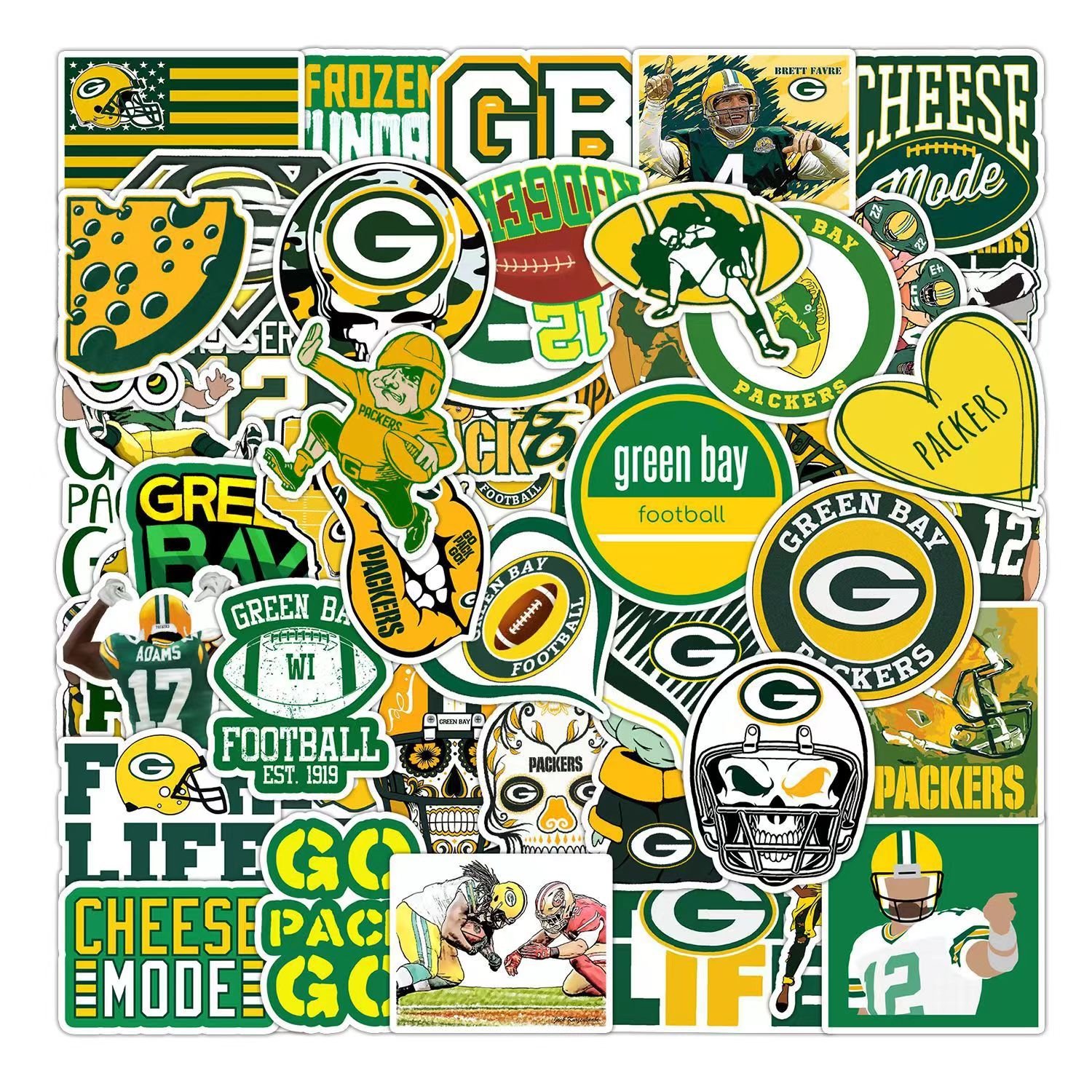 Cartoon American Football 50pcs Buffalo BillsSuitcase Stickers Waterproof Car Stickers Set