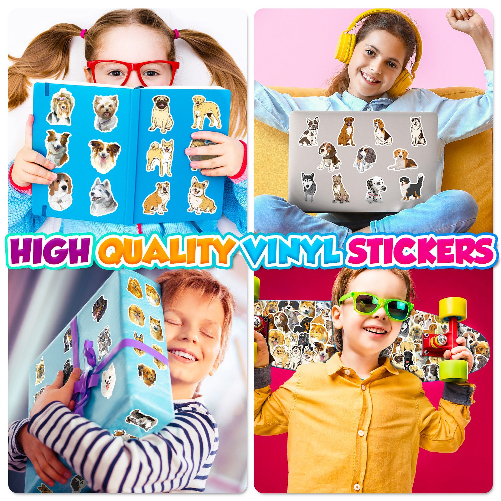 50pcs Sell The black dog graffiti stickers packs for car motorcycle suitcase guitar notebook wholesale