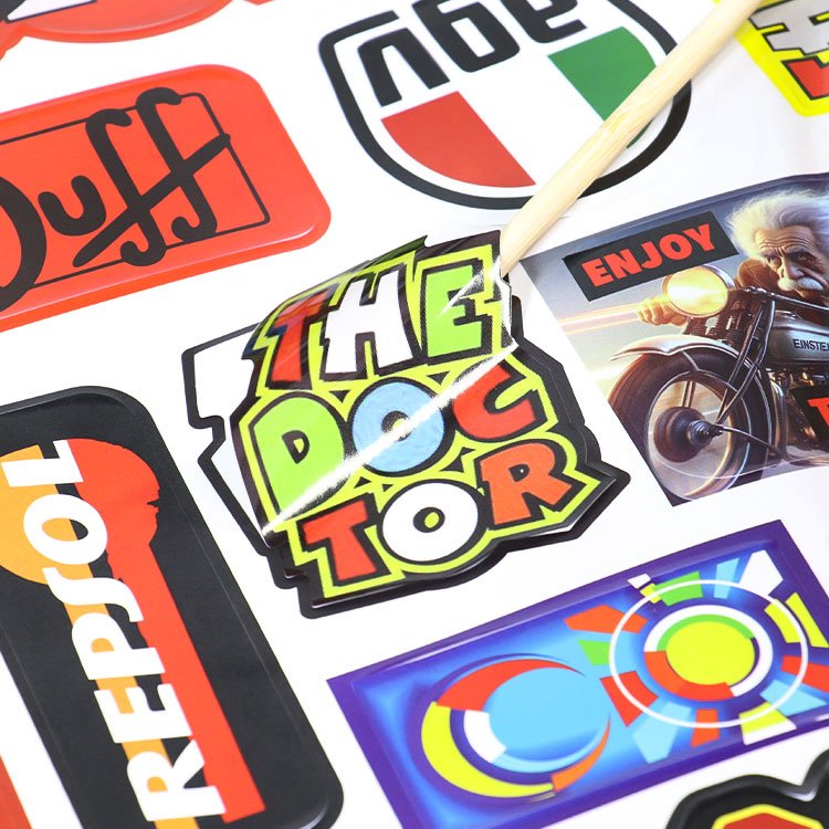 Free Designs non-toxic and high quality die cut kids stickers Custom Self-Adhesive Vinyl Stickers Logo Sticker