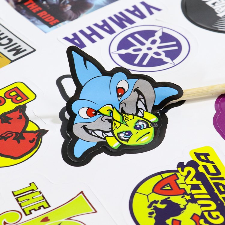 Free Designs non-toxic and high quality die cut kids stickers Custom Self-Adhesive Vinyl Stickers Logo Sticker