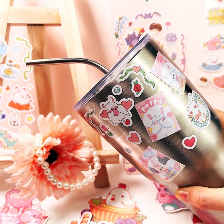 2023 Custom Logo Hot Selling Cartoon Anime Kawaii Waterproof Die Cut Vinyl Sticker Pack for Laptop Decorative