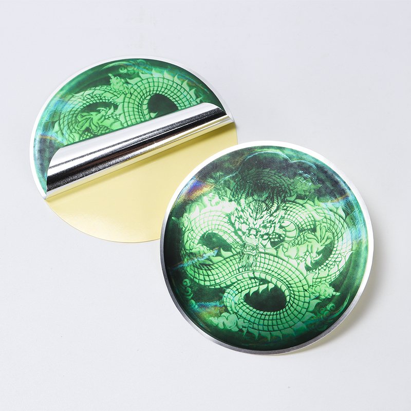Custom printing adhesive waterproof dumb silver die cut sticker light silver cartoon stickers
