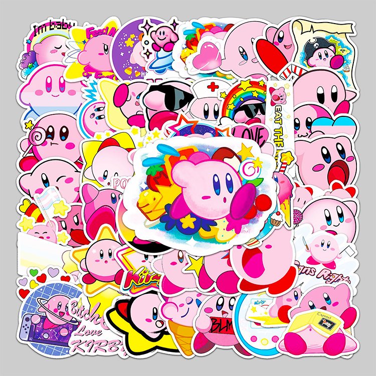 50pcs High Quality Sticker Hot Selling Waterproof PVC Anime Cute Cartoon Sticker For Decoration