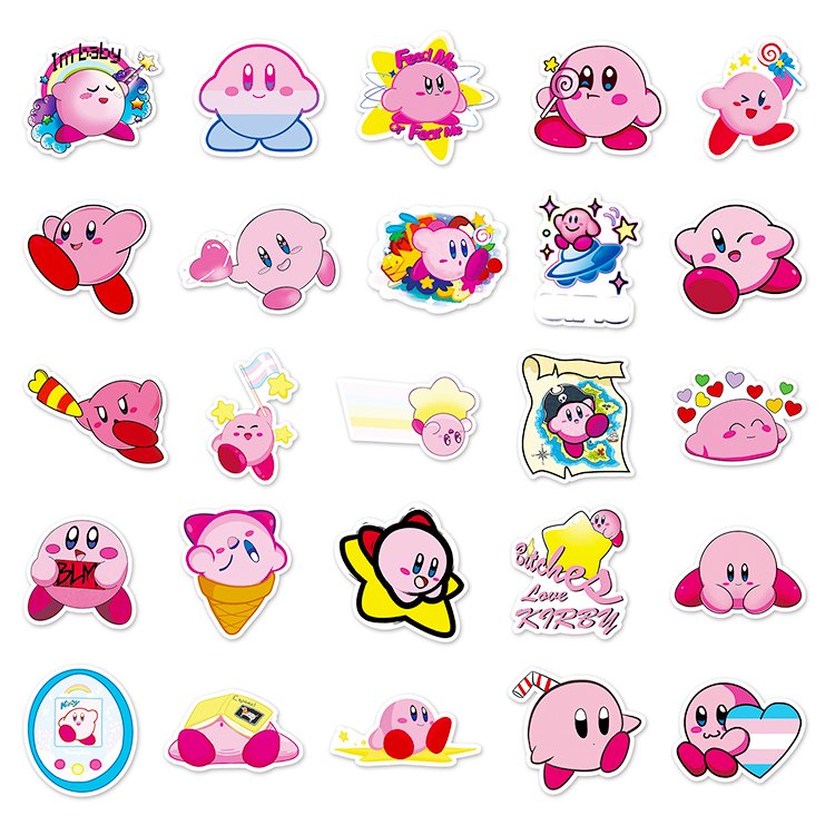 50pcs High Quality Sticker Hot Selling Waterproof PVC Anime Cute Cartoon Sticker For Decoration