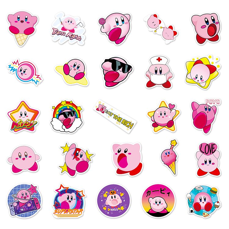 50pcs High Quality Sticker Hot Selling Waterproof PVC Anime Cute Cartoon Sticker For Decoration
