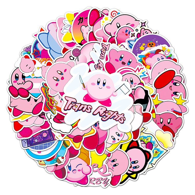50pcs High Quality Sticker Hot Selling Waterproof PVC Anime Cute Cartoon Sticker For Decoration