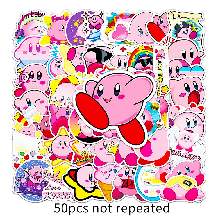 50pcs High Quality Sticker Hot Selling Waterproof PVC Anime Cute Cartoon Sticker For Decoration