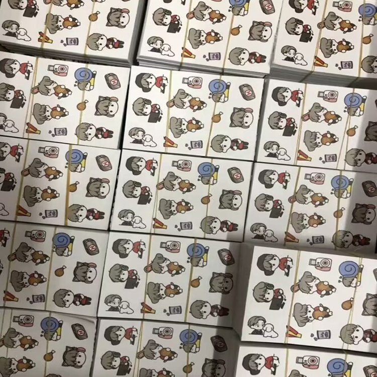 Custom Waterproof Sticker Kiss Cut PVC Paper A4 Size Label Sheet Sticker Cartoon A4 Die Cut Vinyl Stickers