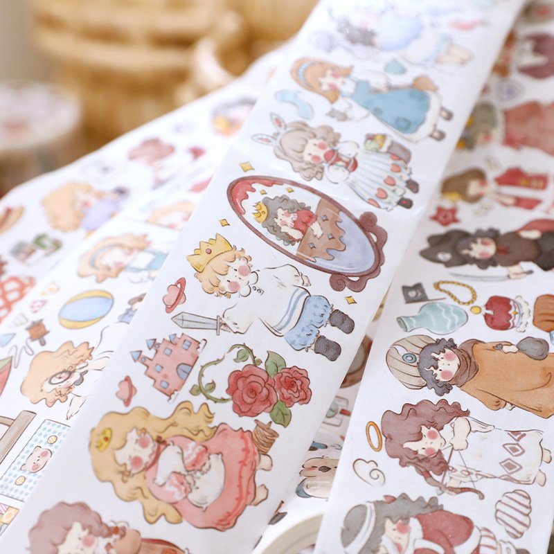 Special Oil Tape Vizina Doll Series Cute Character DIY Material Decoration Decal kawaii stickers and washi tape