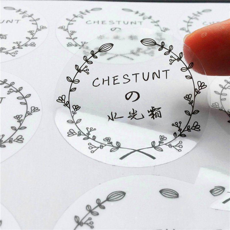 Custom printing heat transfer stickers vinyl color uv resistance transparent logo sticker adhesive uv transfer label sticker