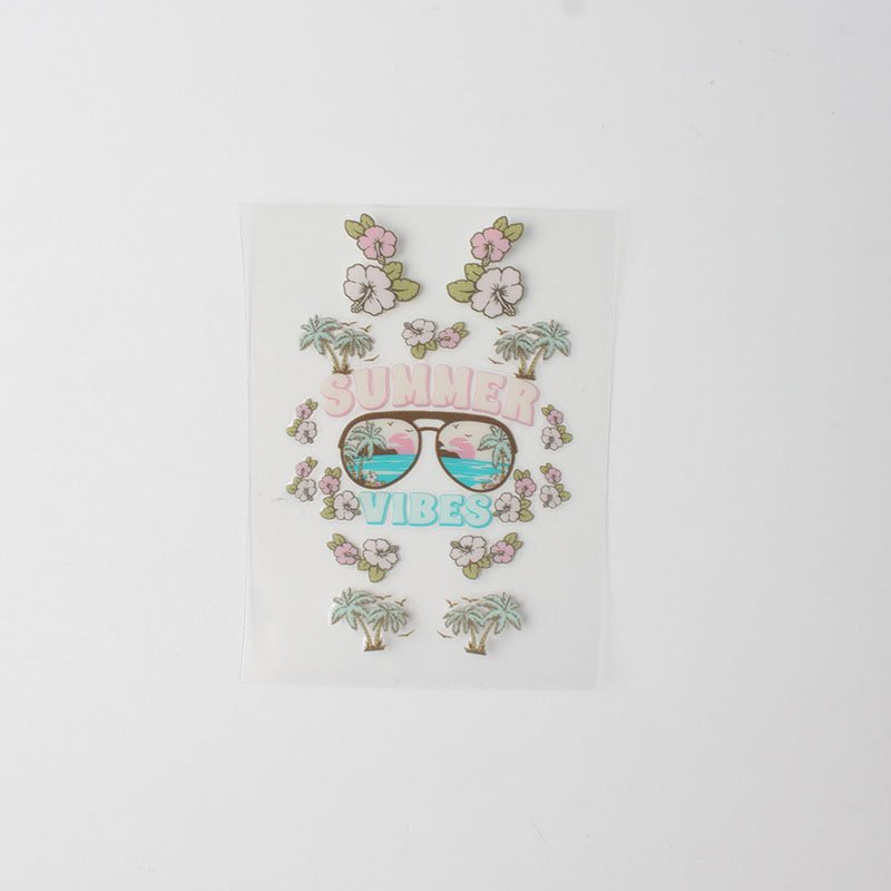Custom UV Printed Waterproof Vinyl Logo Sticker round Die Cut Adhesive PVC Label for Motel Keychain Packaging Labels