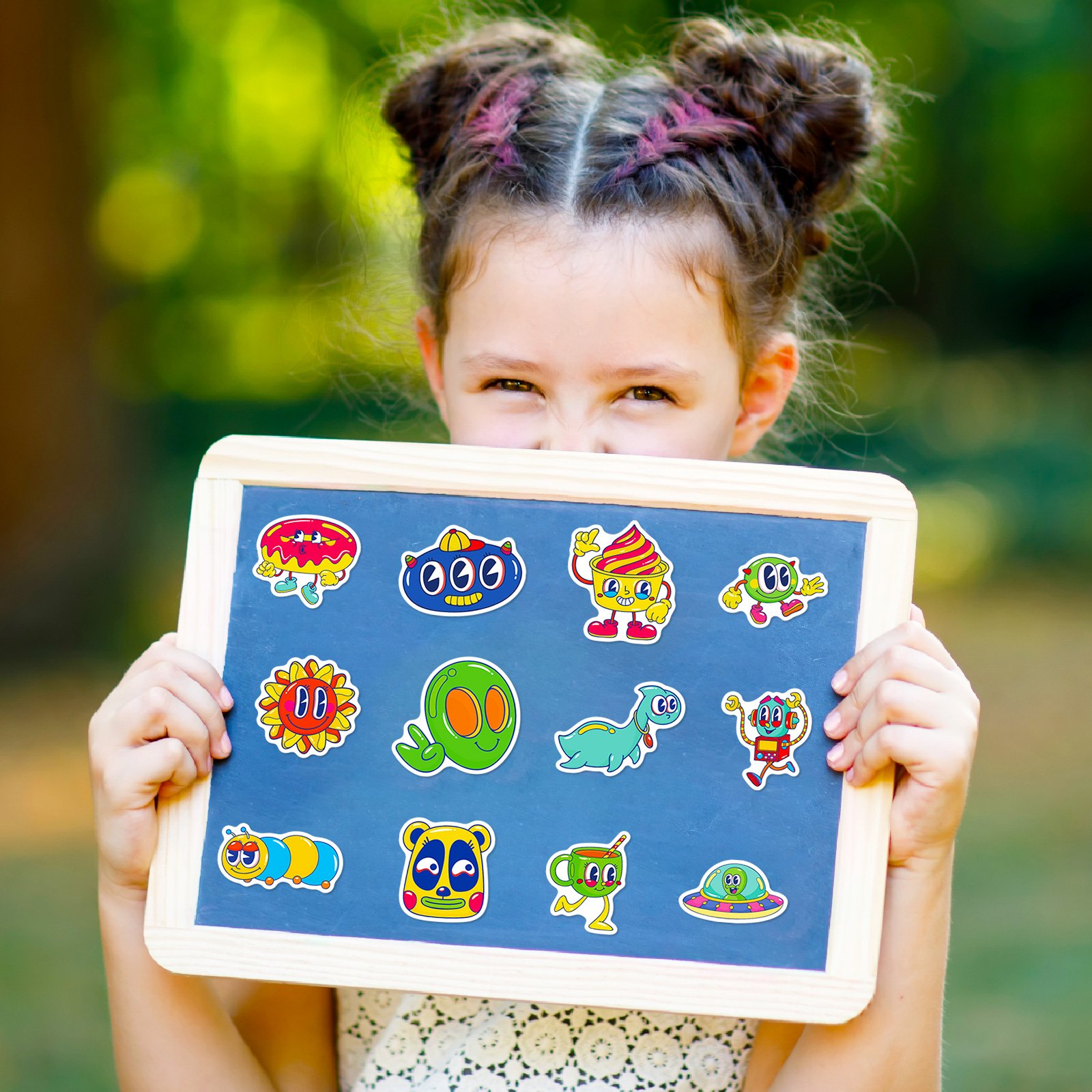 50pcs/set creative spoof character kids stickers cartoon for pencil-box laptop luggage bottles decorative water proof stickers