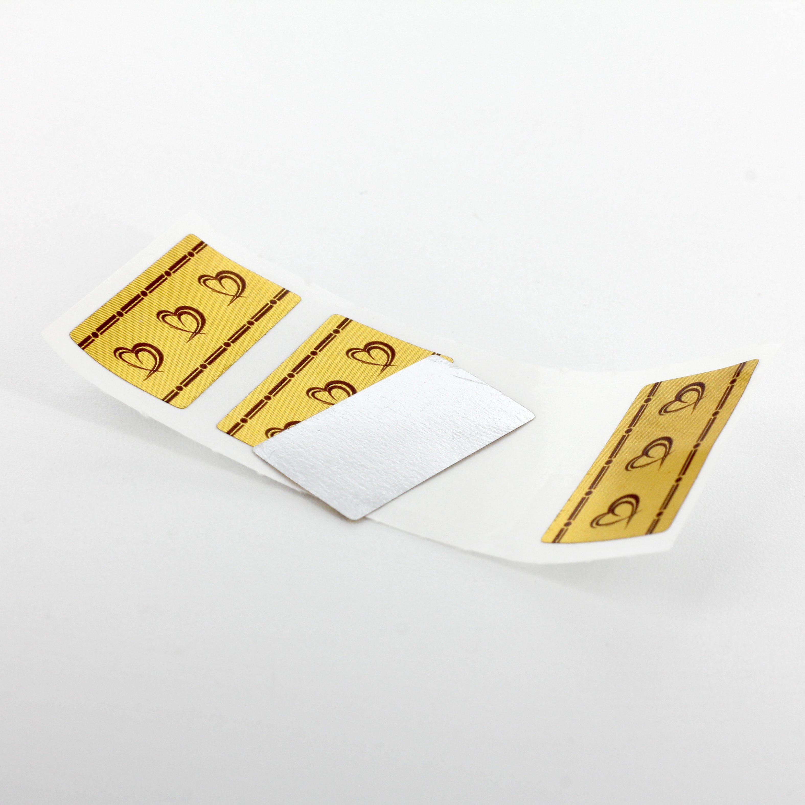 Factory Printed Adhesive Stickers with Roll Logo PE Material Single Sided Acrylic Water Activated Masking Labels