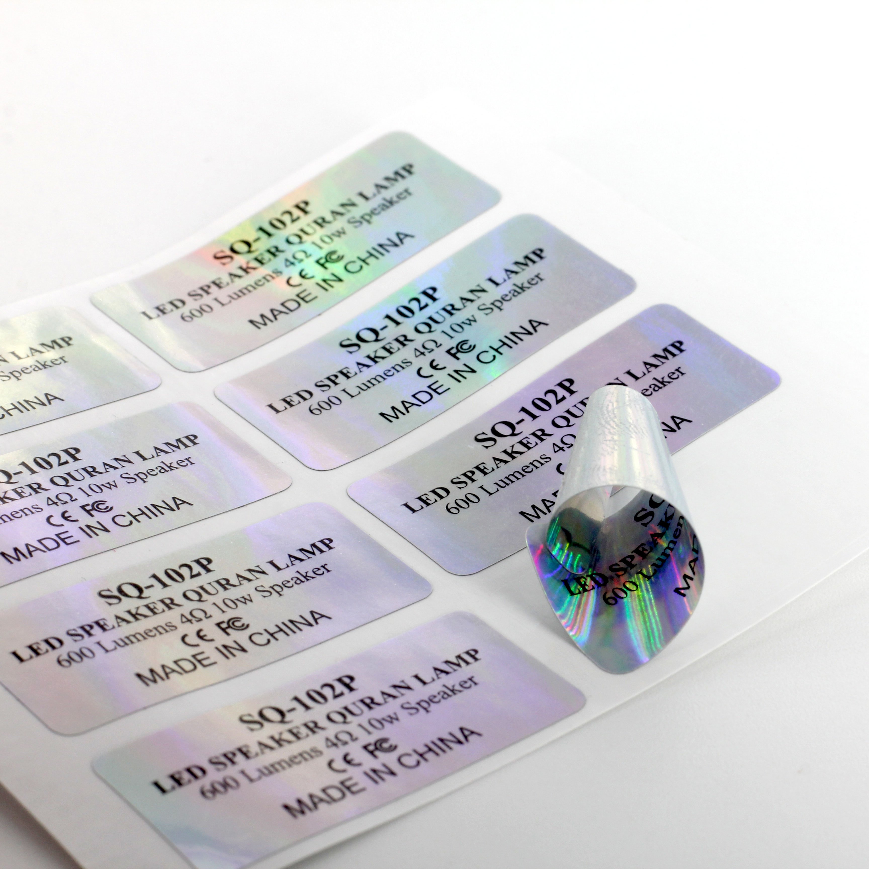 Factory Printed Adhesive Stickers with Roll Logo PE Material Single Sided Acrylic Water Activated Masking Labels