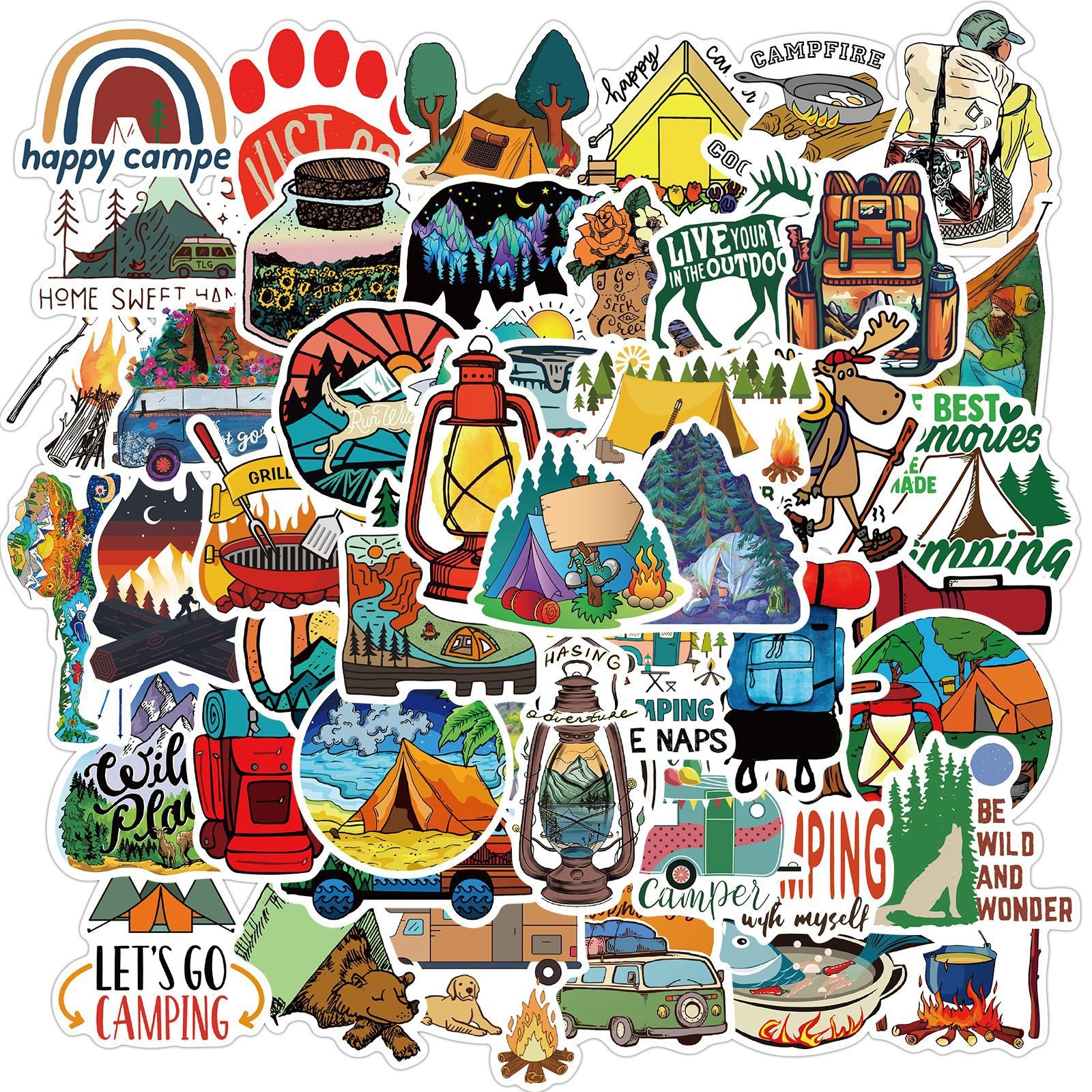 Custom LOGO printing die cut Vinyl stickers custom waterproof cartoon stickers manufacturers custom labels