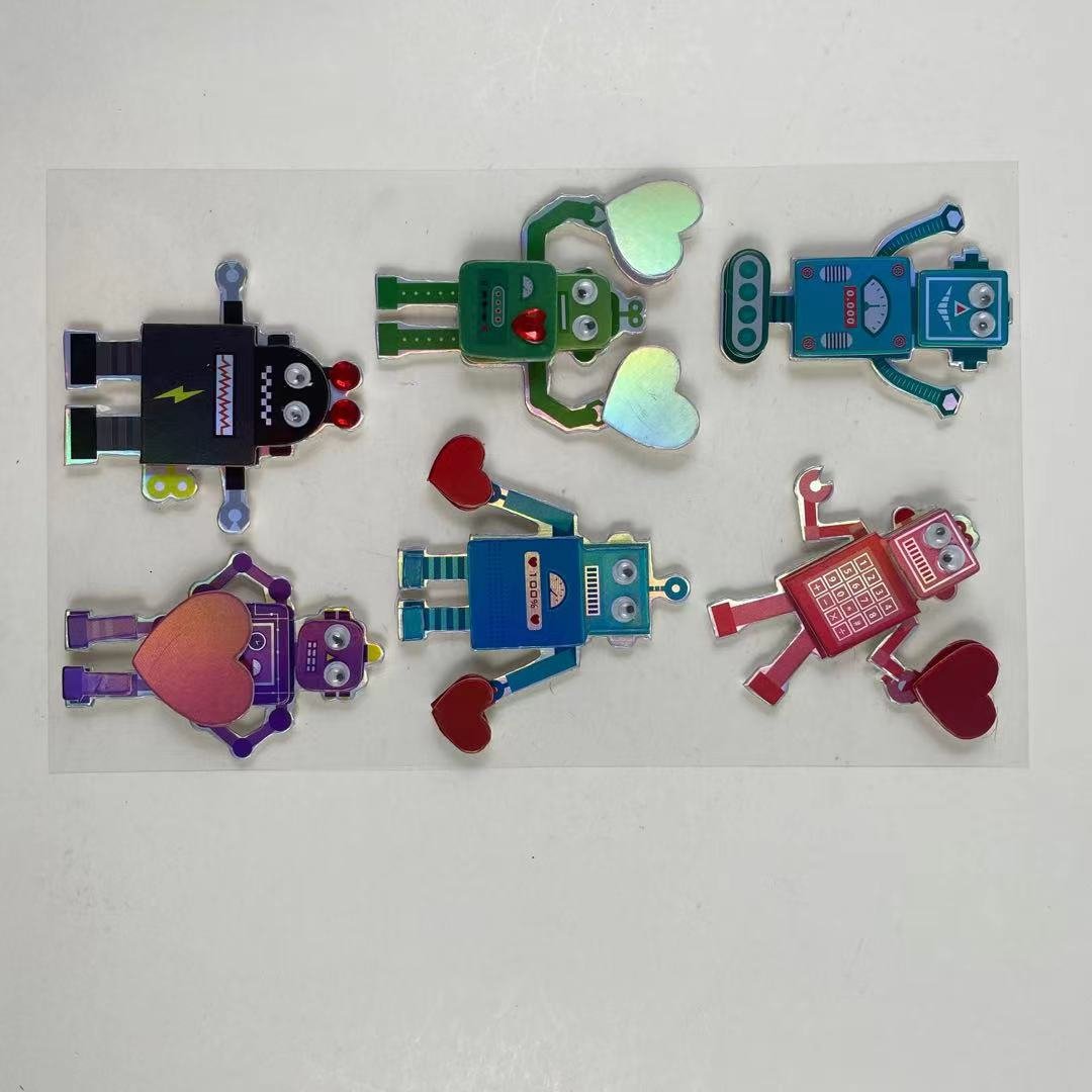 Custom 3D sticker cute cartoon motion paper sticker