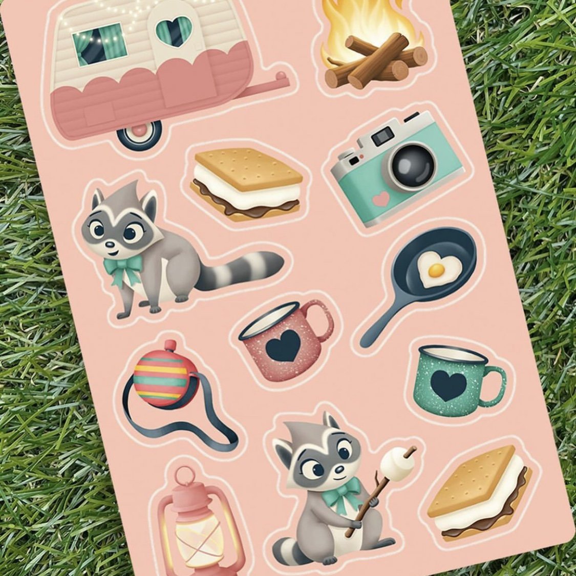 Custom A4 A5 A6 Printing Waterproof Transparent Personalized Clear Sticker Kiss Cut Cartoon Sticker Sheet