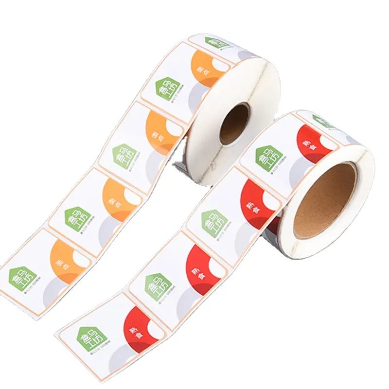 Customized logo printable sticker adhesive removable cartoon sticker waterproof transparent stickers