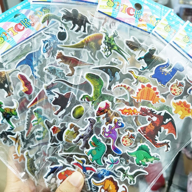 Animals Cartoon Kids Stickers 3D Puffy Bulk Stickers for Girl Boy Birthday Gift