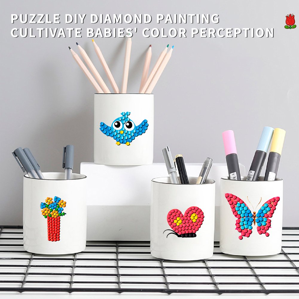 5D DIY Diamond Painting Stickers Cartoon Art Set Beginner Mosaic Stickers Digital Set Children's Crafts 24 Pattern Set
