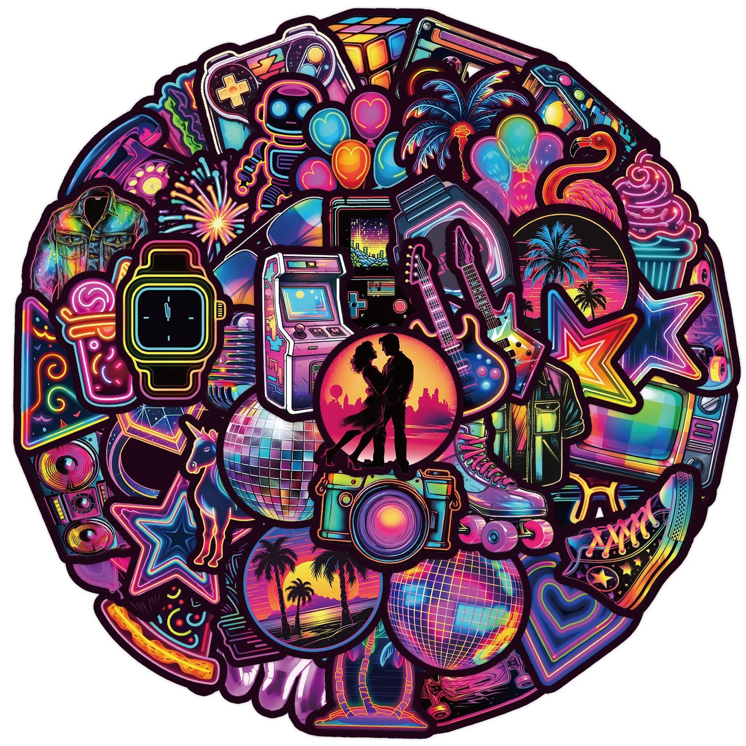 50pcs Hot Selling Cartoon Stickers Waterproof Decorative Skateboard Luggage Laptop Animation Rugrats Go Wild Stickers