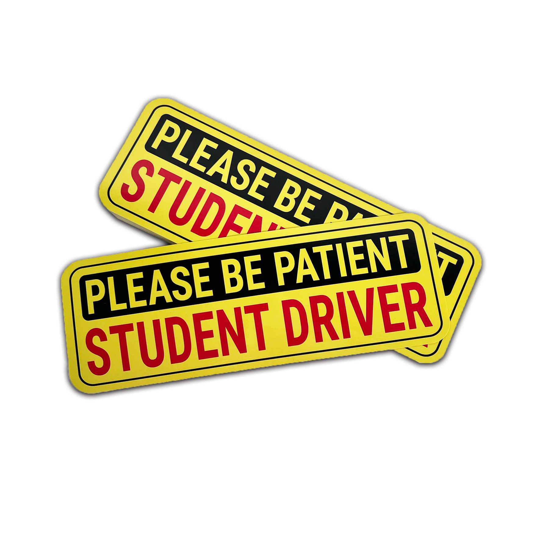 Custom UV Resistant PVC Vinyl Car Stickers Non-Magnetic Student Driver Stickers Removable Bumper Sticker for Cars & Windows