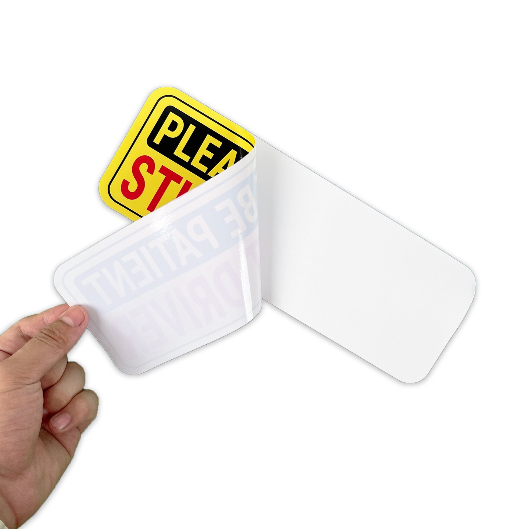 Custom UV Resistant PVC Vinyl Car Stickers Non-Magnetic Student Driver Stickers Removable Bumper Sticker for Cars & Windows