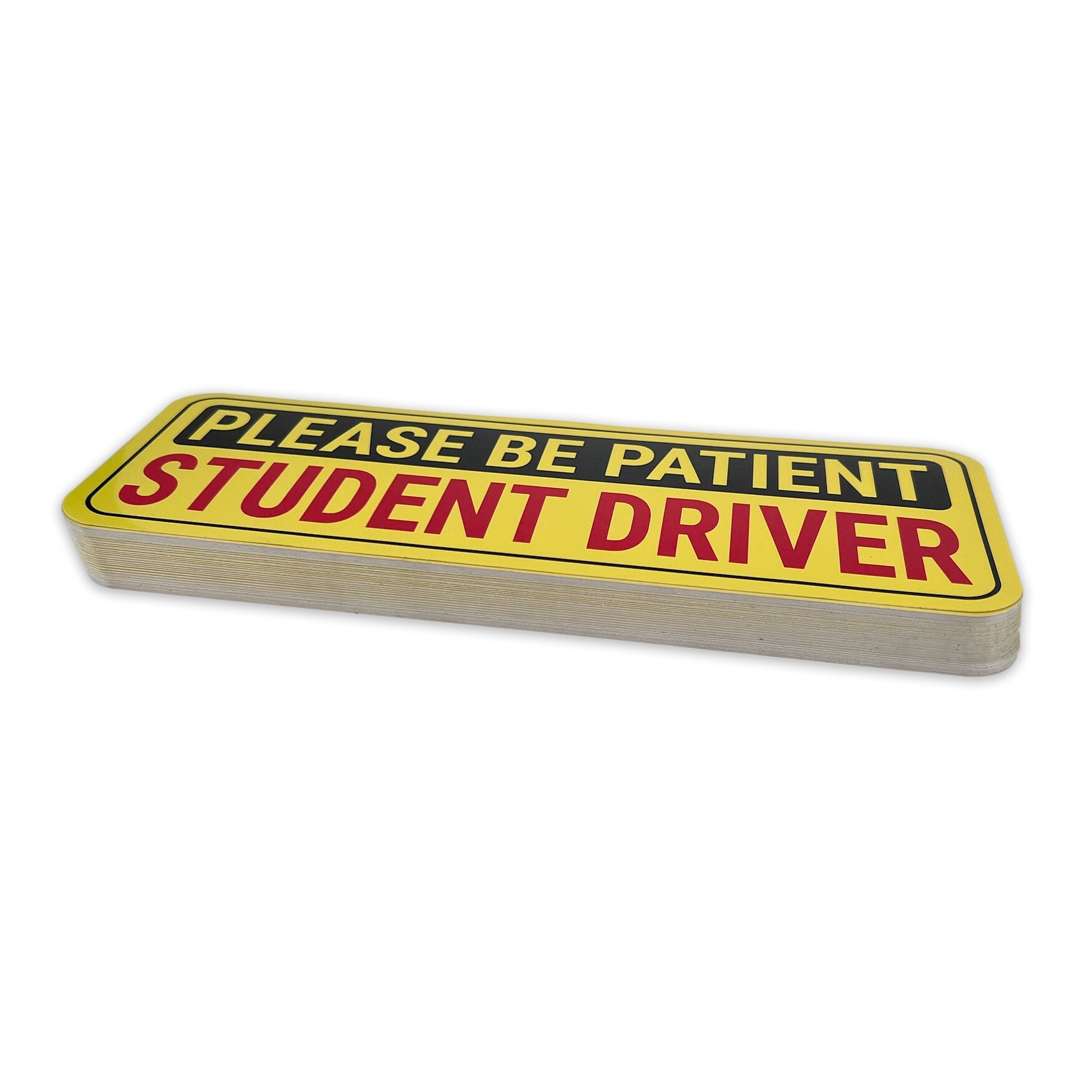 Custom UV Resistant PVC Vinyl Car Stickers Non-Magnetic Student Driver Stickers Removable Bumper Sticker for Cars & Windows