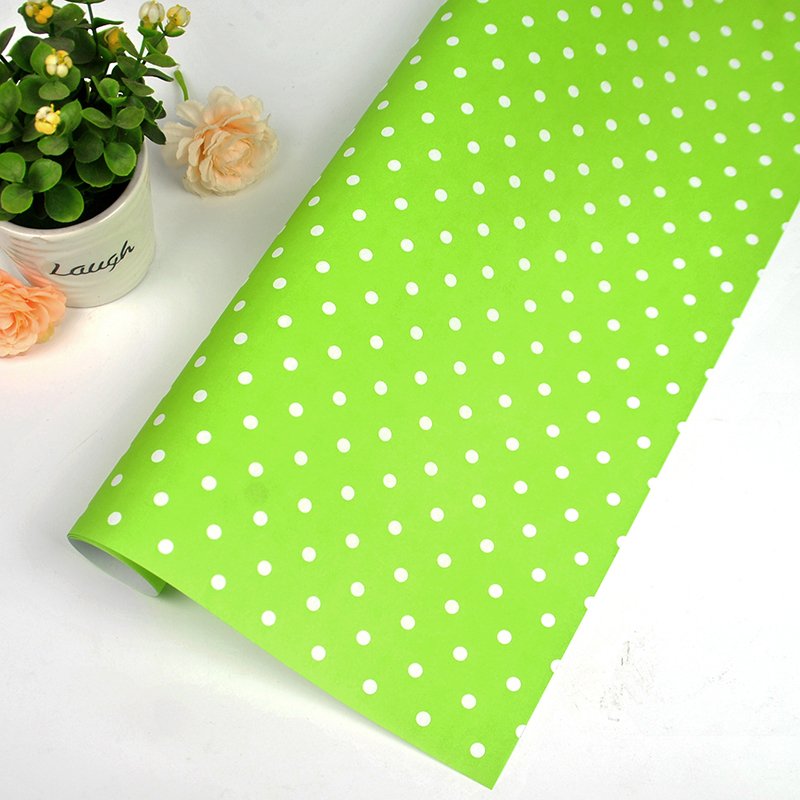 Hot selling manufacturers wholesale custom logo coated paper creative cartoon dot letters birthday gift wrapping paper