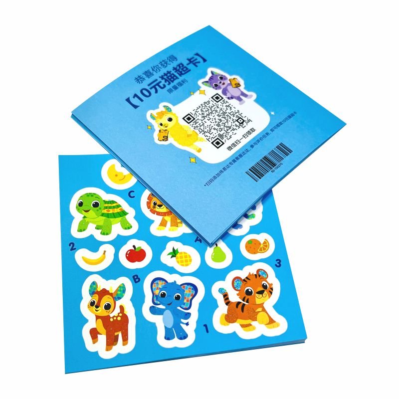 Custom Printing Cartoon Kiss Cut Label Sticker Waterproof Cartoon Stickers Paper