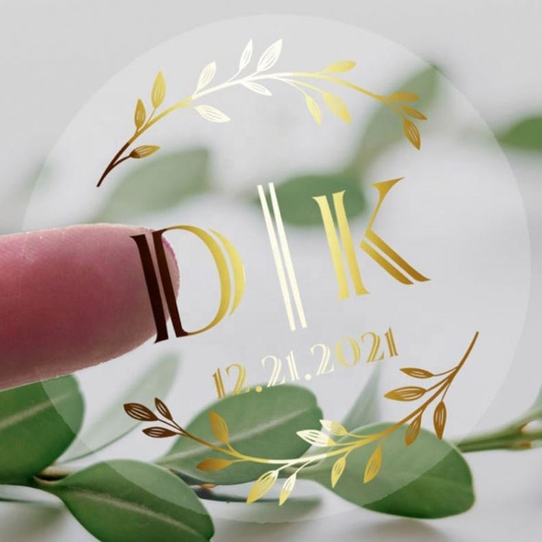 Custom Printing Heat Transfer Stickers Vinyl Color Uv Resistance Transparent Logo Sticker Adhesive Label