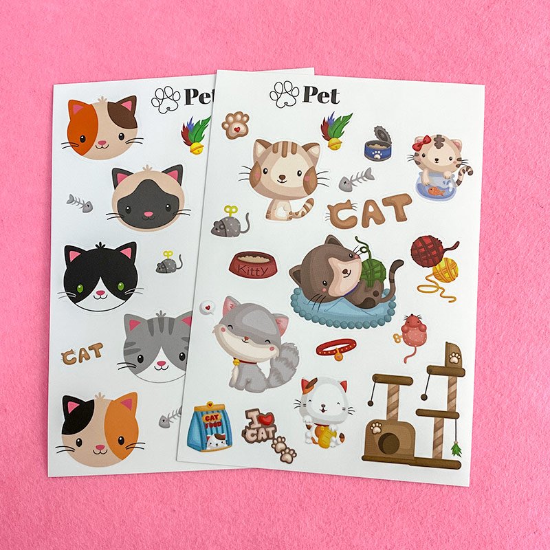 Adhesive Cartoon Custom Printing Rainbow Film Hologram Holographic Star Sticker Sheet