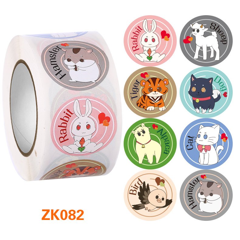 Custom Reward Stickers Children Encourage Drawing Books Praise Inspirational Stickers Cartoon Animal Stickers Decoration