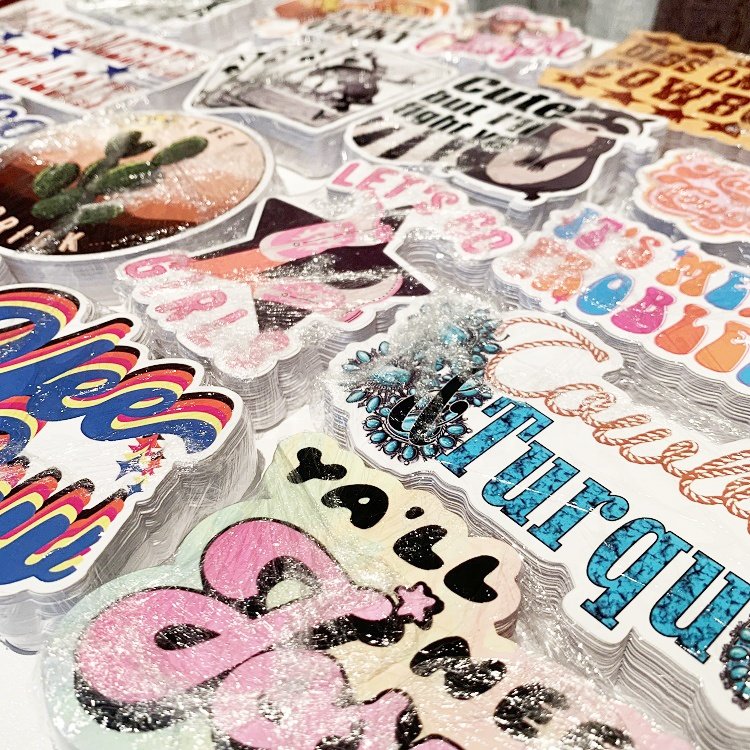 Custom Waterproof Dishwasher Safe Printing Promotion Self Adhesive Vinyl PVC Die Cut Stickers