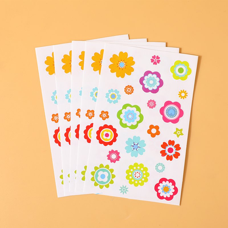New Products Color Printing Self-Adhesive Cartoon Stickers