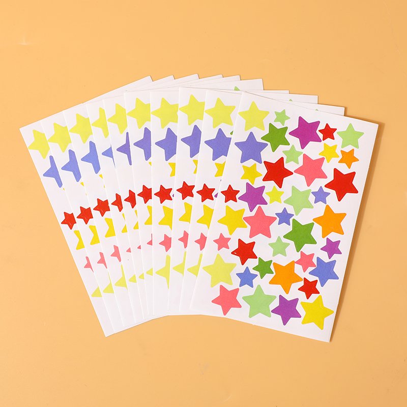 New Products Color Printing Self-Adhesive Cartoon Stickers