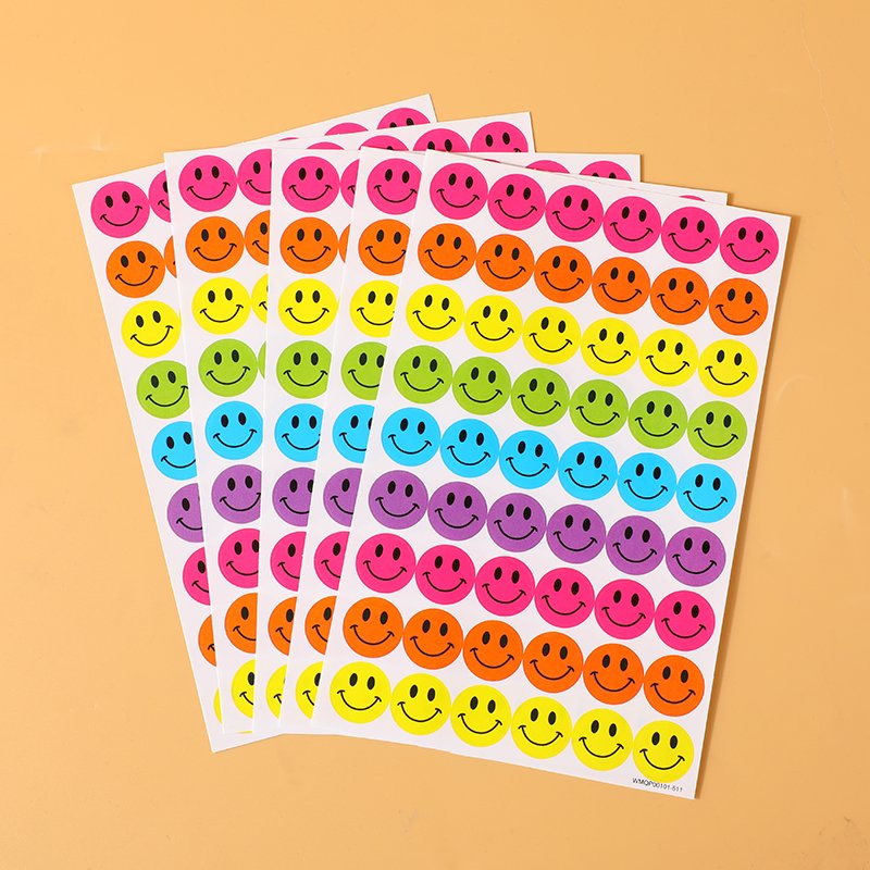 New Products Color Printing Self-Adhesive Cartoon Stickers