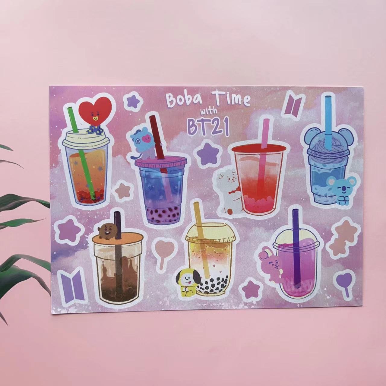 Customized Logo Made Label star heart Holographic Sticker Rainbow Effect Custom design Hologram vinyl Sticker