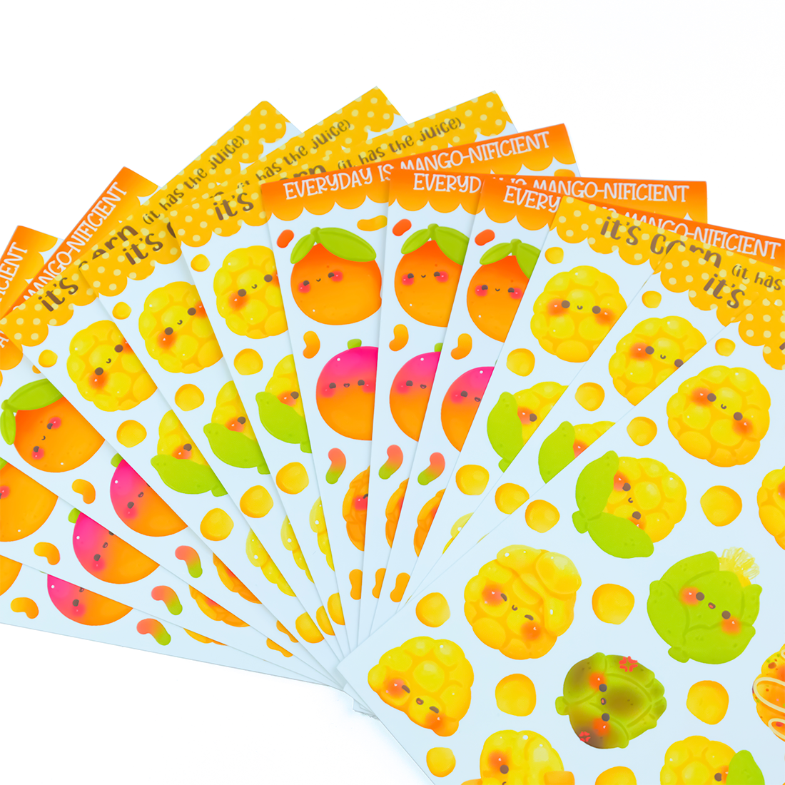 Customized Vinyl Sticker A4 A5 A6 Full Color Printed Waterproof Self-Adhesive Custom Logo Kiss Cut Sticker