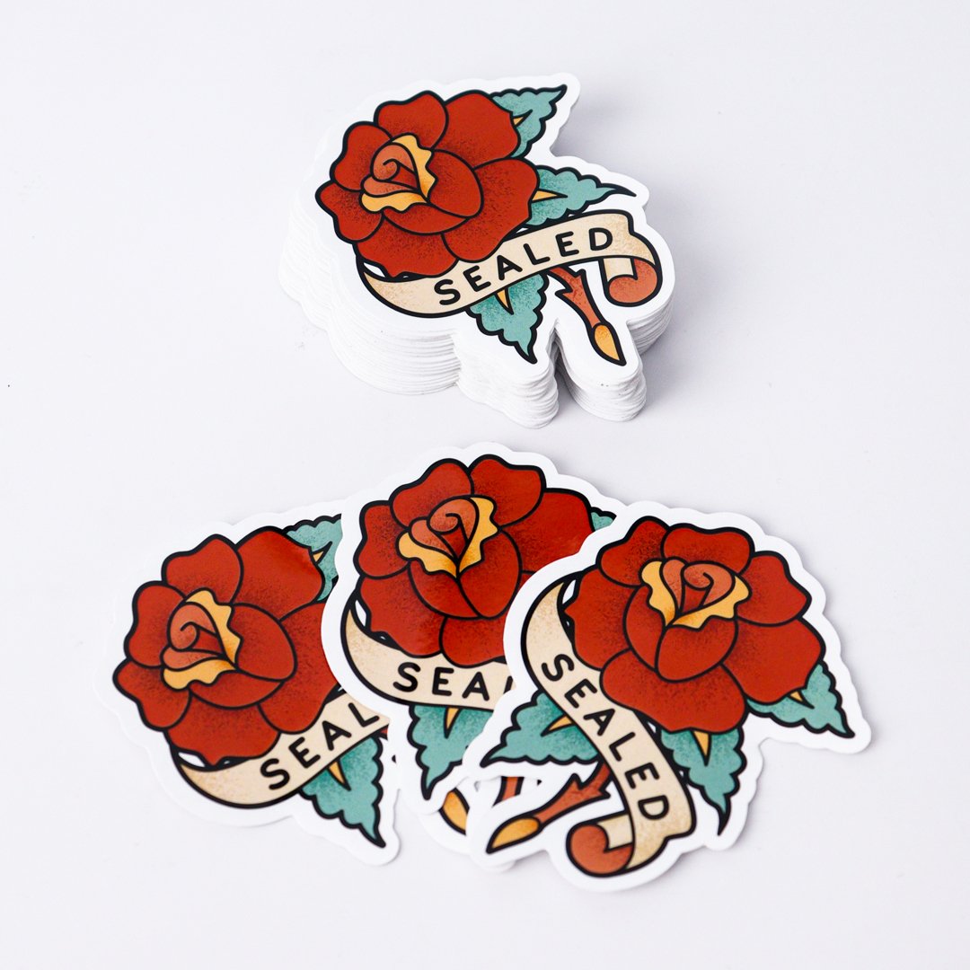 Wholesale Gold Stamping Vinyl Decals Die Cut Cartoon Custom Stickers with UV Printing Waterproof Offset Promotional Gifts