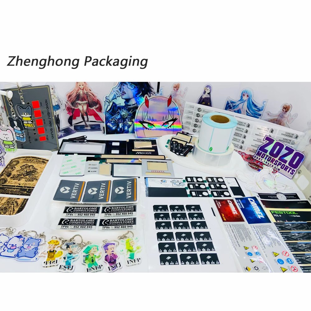 Ready Stock Custom Logo Packaging Waterproof Vinyl Die Cut Mushroom Stickers Cartoon Sticker Labels for DIY